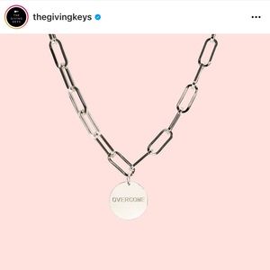 Chain link necklace.